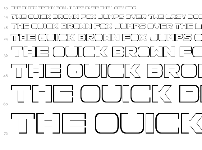 Spac3 neon font waterfall